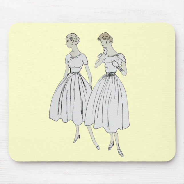 Vintage Vogue Mouse Mat (Front)