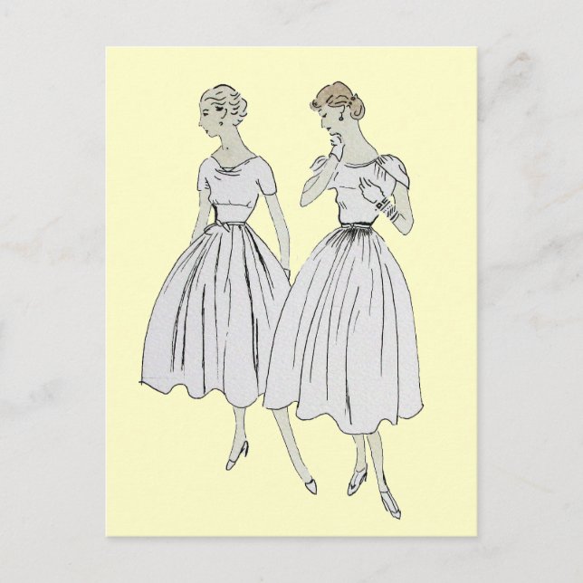 Vintage Vogue Postcard (Front)