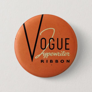 Vintage Vogue Typewritter Ribbon 6 Cm Round Badge