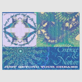 Vintage Vogue: Woman Riding on Bird Tissue Paper