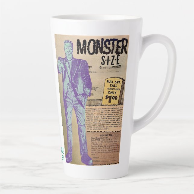 Vintage Voices Monster Latte Mug (Right)