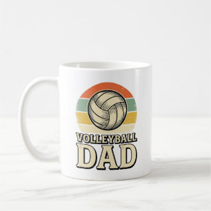 Vintage Volleyball Dad Retro Shirt Design_1 Coffee Mug