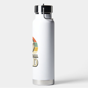 Vintage Volleyball Dad Retro Shirt Design_1 Water Bottle