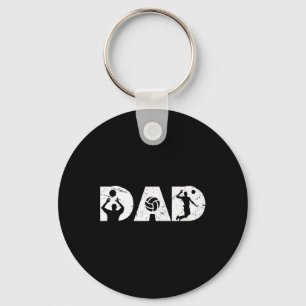Vintage Volleyball Dad Volleyball Players Family F Key Ring