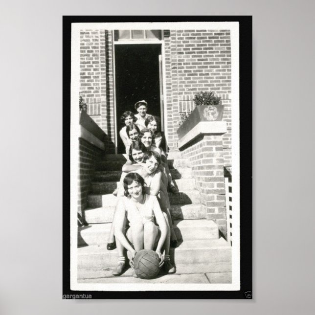 Vintage Volleyball Poster (Front)