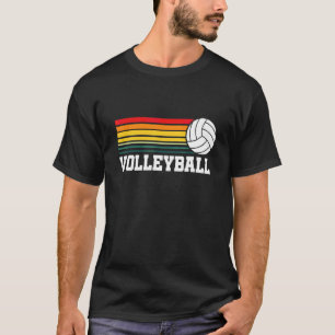 Vintage Volleyball Retro Ball Sports Coach Team At T-Shirt