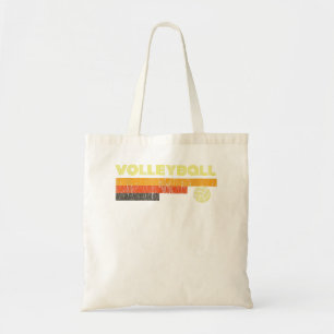 Vintage Volleyball Shirt Retro Gifts Team Coach Lo Tote Bag