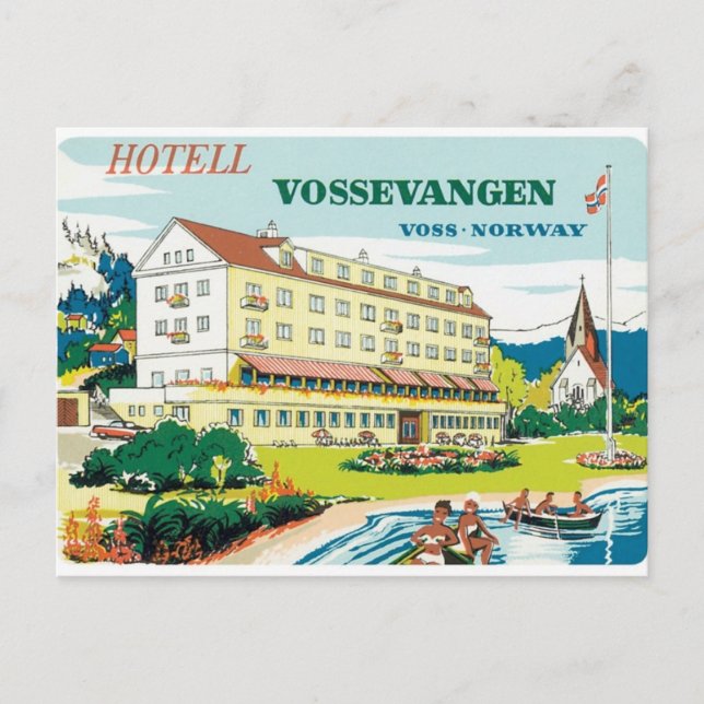 Vintage Voss Norway Postcard (Front)