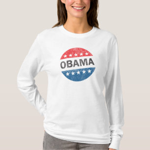 Vintage Vote Obama 2012 Button Women's Shirt