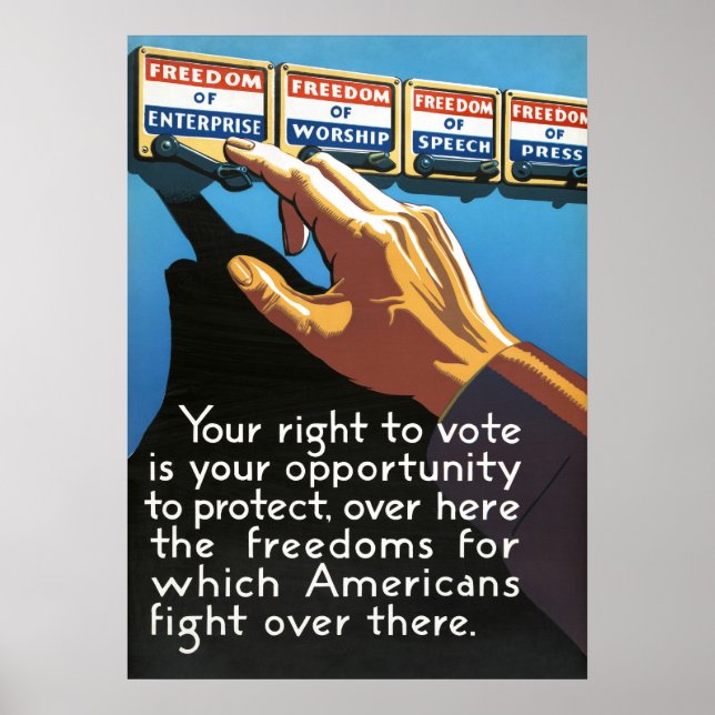 Vintage Voting poster (Front)