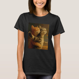 Vintage Wacky Cat Funny Kitten Titanic Meme Parody T-Shirt