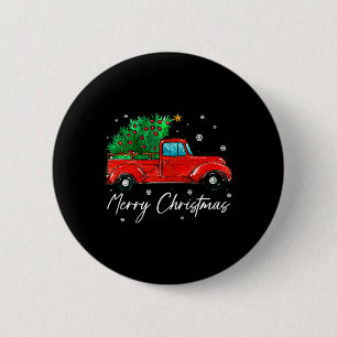 Vintage Wagon Christmas - Tree On Car Xmas Vacatio 6 Cm Round Badge