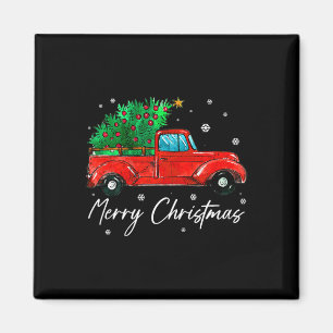 Vintage Wagon Christmas - Tree On Car Xmas Vacatio Magnet