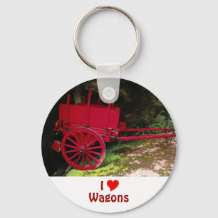 Vintage wagon key ring