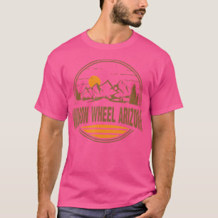 Vintage Wagon Wheel Arizona Mountain Hiking Souven T-Shirt