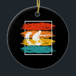 Vintage Wakeboarding Wakesurfing Wakesurfer Ceramic Tree Decoration<br><div class="desc">Wakeboarding Wakesurfing Design. This Design is a great addition to your Wakeboarding accessories.</div>