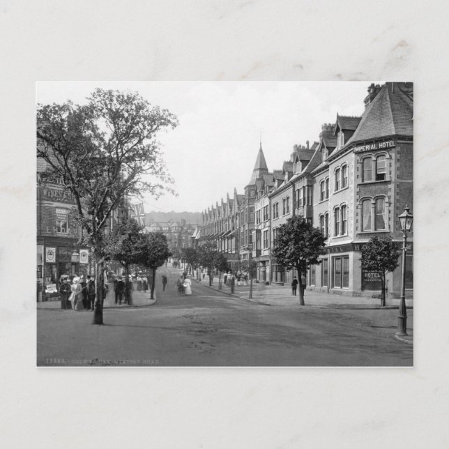 Vintage Wales, Colwn Bay 1905. Postcard (Front)