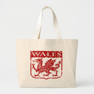 Vintage Wales Large Tote Bag