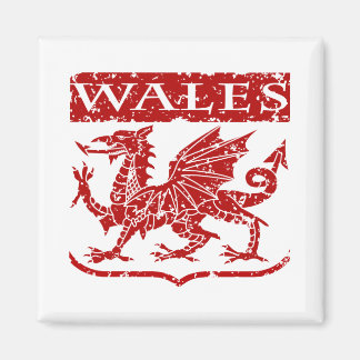 Vintage Wales Magnet