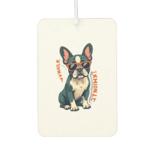 Vintage Walk Ill Think About It French Bulldog Fun Car Air Freshener