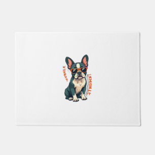 Vintage Walk Ill Think About It French Bulldog Fun Doormat