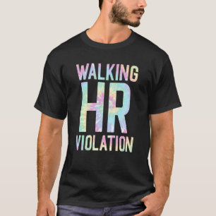 Vintage Walking HR Violation Human Joke Resources  T-Shirt