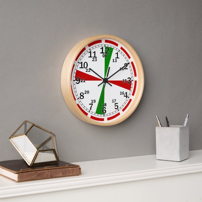 Vintage Wall Clock – Classic SOS Signal Design (Office)