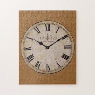 Vintage Wall Clock Old Antique Art Jigsaw Puzzle