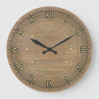 Vintage Wall Clock with Your Name on it