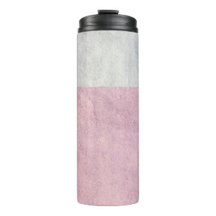 VINTAGE WALL WITH GREY AND BLUE PAINTED THERMAL TUMBLER