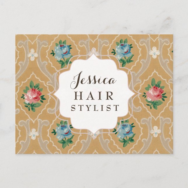 Vintage Wallpaper Appointment Postcards (Front)