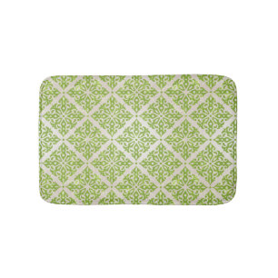 Vintage wallpaper bath mat