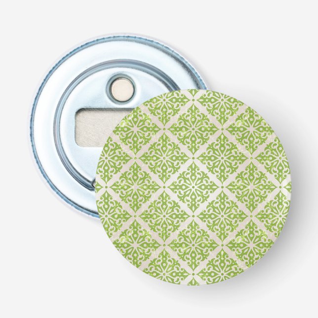 Vintage wallpaper bottle opener (Front)