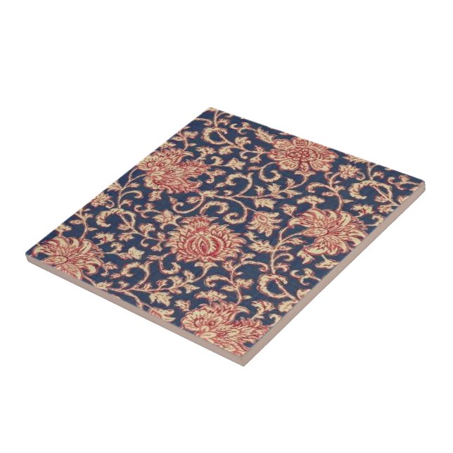 Vintage Wallpaper Floral Ceramic Tile (Side)