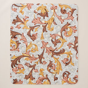 Vintage Wallpaper - Floral Pattern from 18th Centu Sherpa Blanket