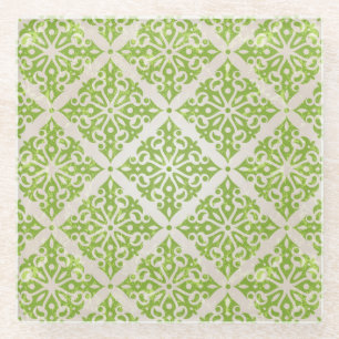 Vintage wallpaper glass coaster