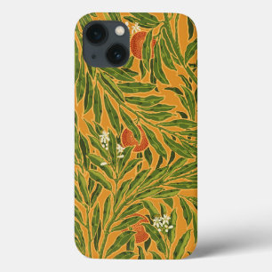Vintage wallpaper pattern orange tree artwork iPhone 13 case