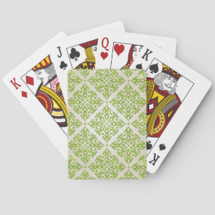 Vintage wallpaper playing cards