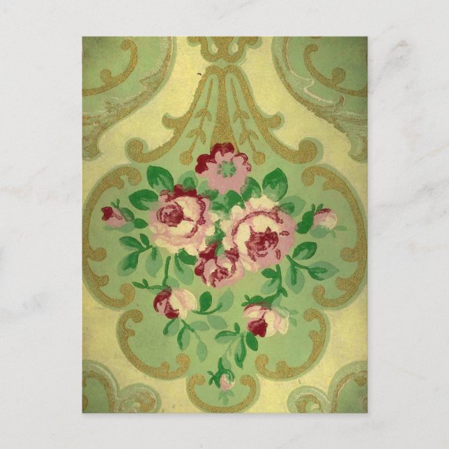 Vintage Wallpaper Postcard (Front)