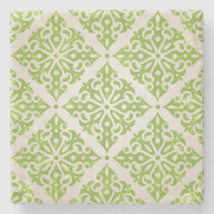 Vintage wallpaper stone coaster