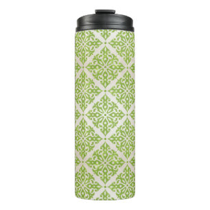 Vintage wallpaper thermal tumbler
