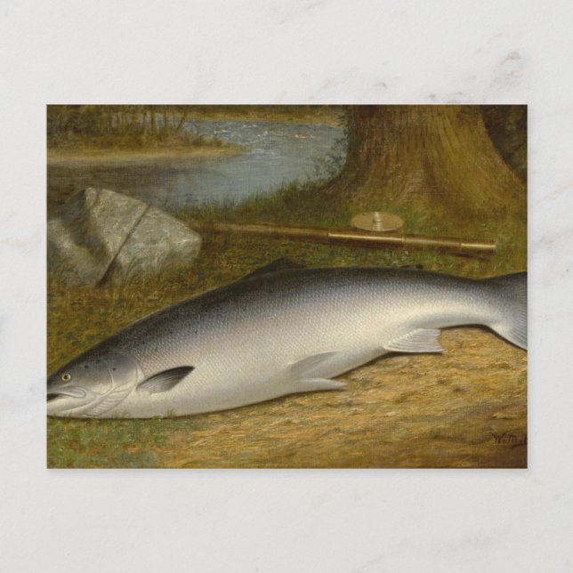 Vintage Walter Brackett The Successful Catch Postcard (Front)