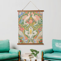 Vintage Walter Crane Cockatoo and Peacock Art