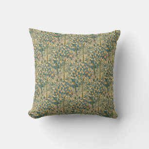 Vintage Walter Crane Macaw and Citrus Fruit Art Cushion