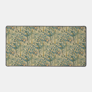 Vintage Walter Crane Macaw and Citrus Fruit Art Desk Mat