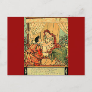 Vintage Walter Crane Sleeping Beauty  Fairy Tale Postcard