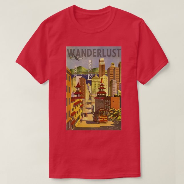 Vintage Wanderlust T-Shirt (Design Front)