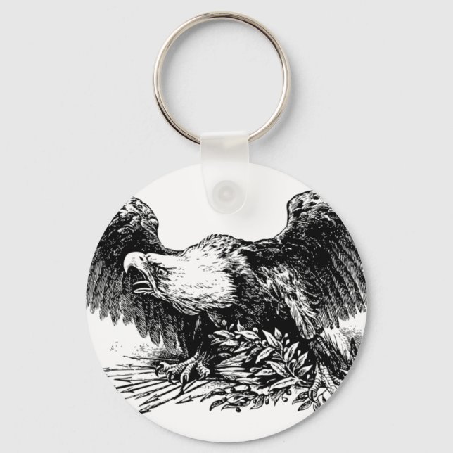 Vintage War Eagle keychain (Front)