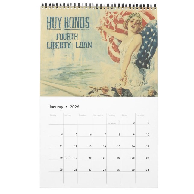 Vintage War Poster Calendar 2012 (Jan 2026)