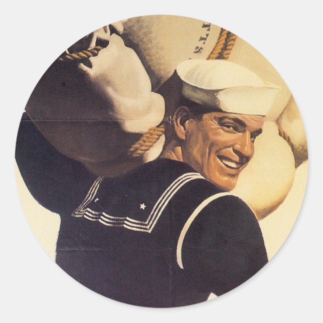 Vintage War Poster - Quite the package stickers (Front)